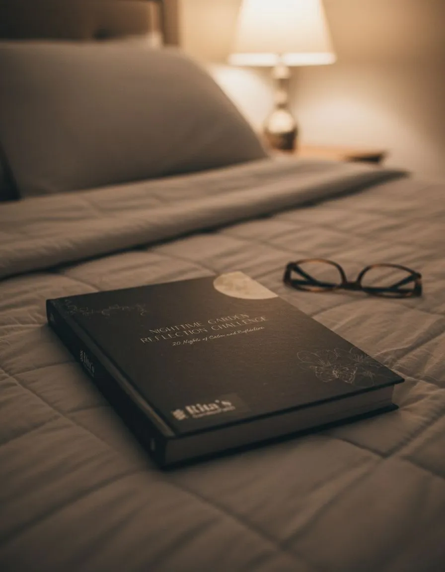 Garden affirmations book with calming nature scenes