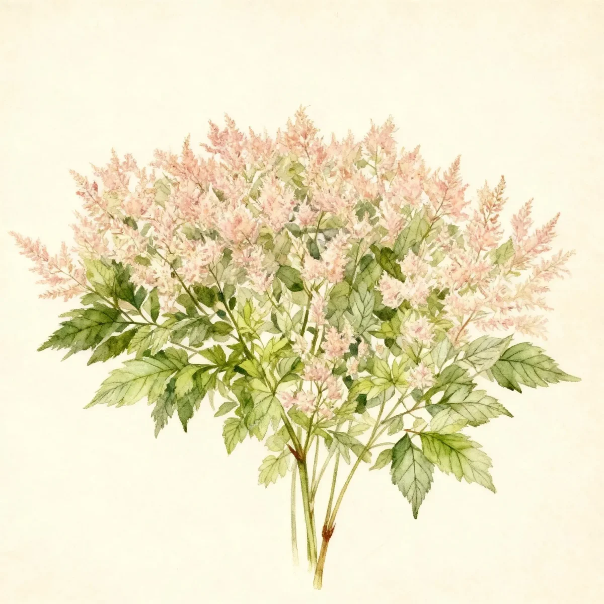 Astilbe (Astilbe × rosea 'Peach Blossom')