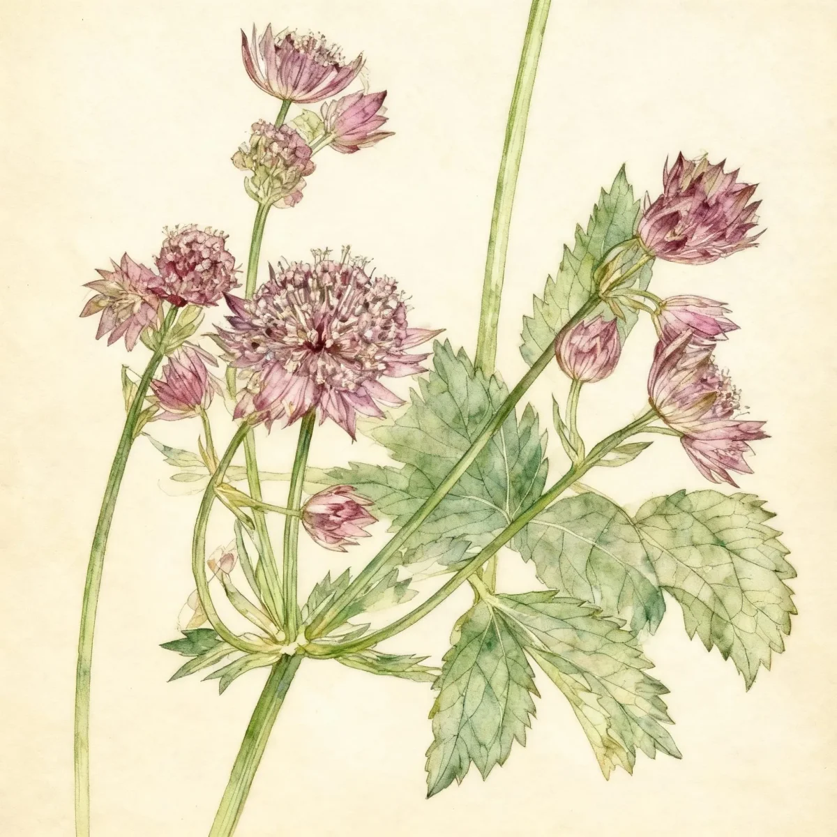 Greater masterwort (Astrantia major 'Ruby Cloud')