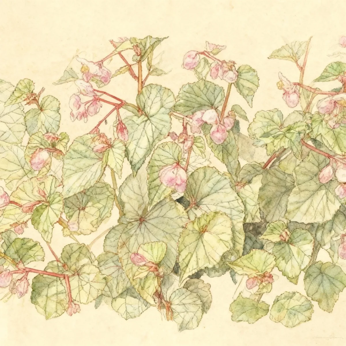 Hardy begonia (Begonia grandis)