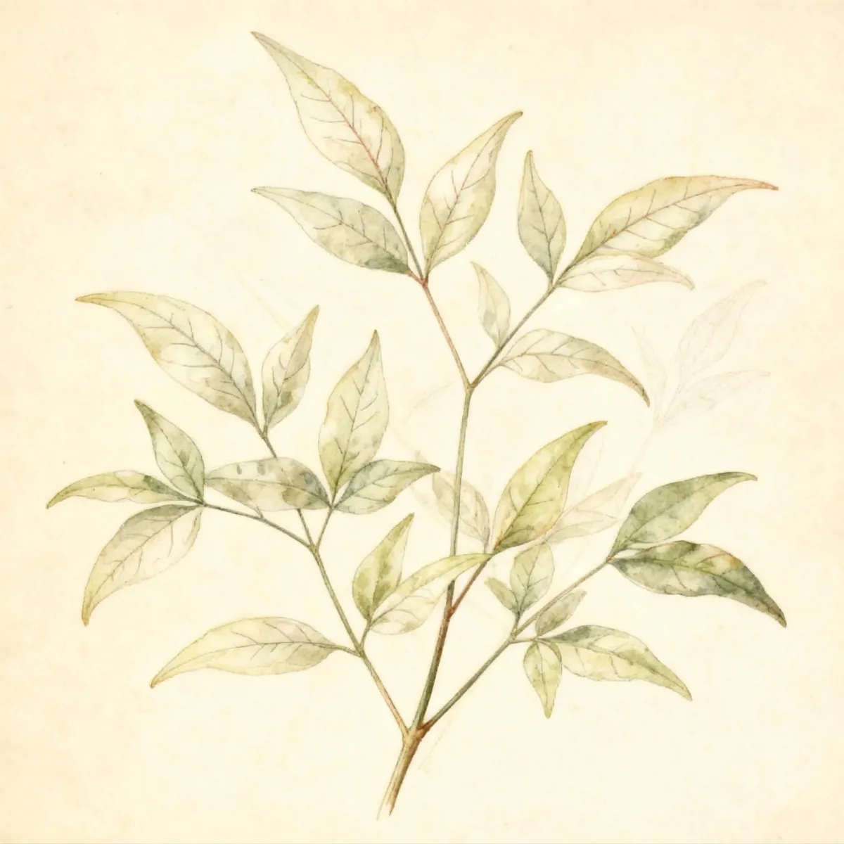 Heavenly bamboo (Nandina domestica 'Moon Bay')