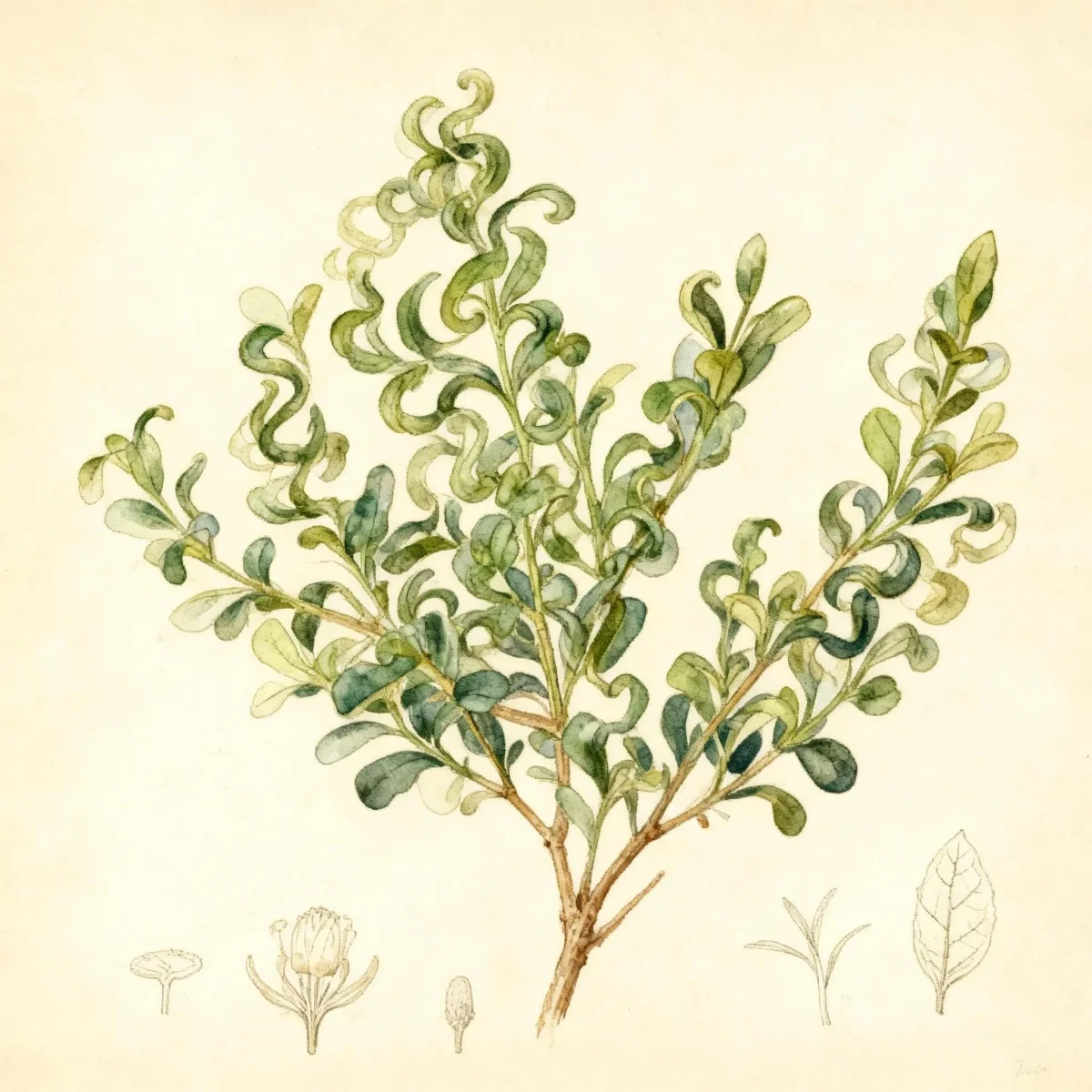 Boxwood (Buxus microphylla 'Curly Locks')