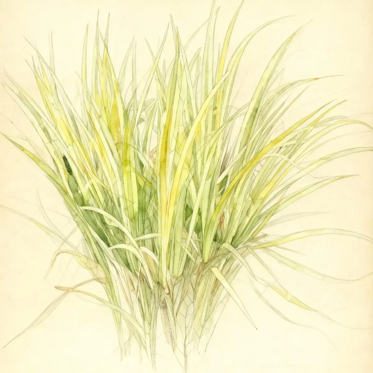 Grassy-leaved sweet flag (Acorus gramineus 'Ogon')