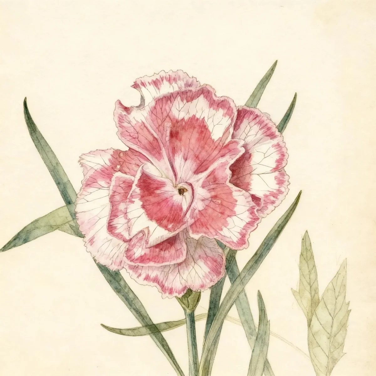 Carnation (Dianthus 'Laced Romeo')