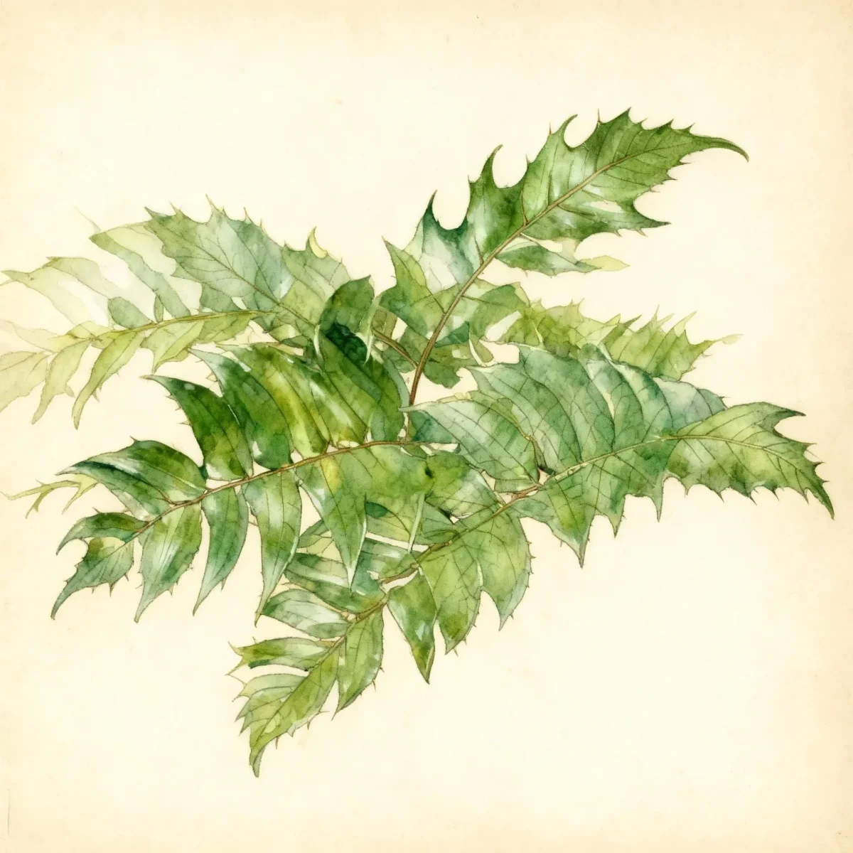 Japanese holly fern (Cyrtomium falcatum 'Rochfordianum')