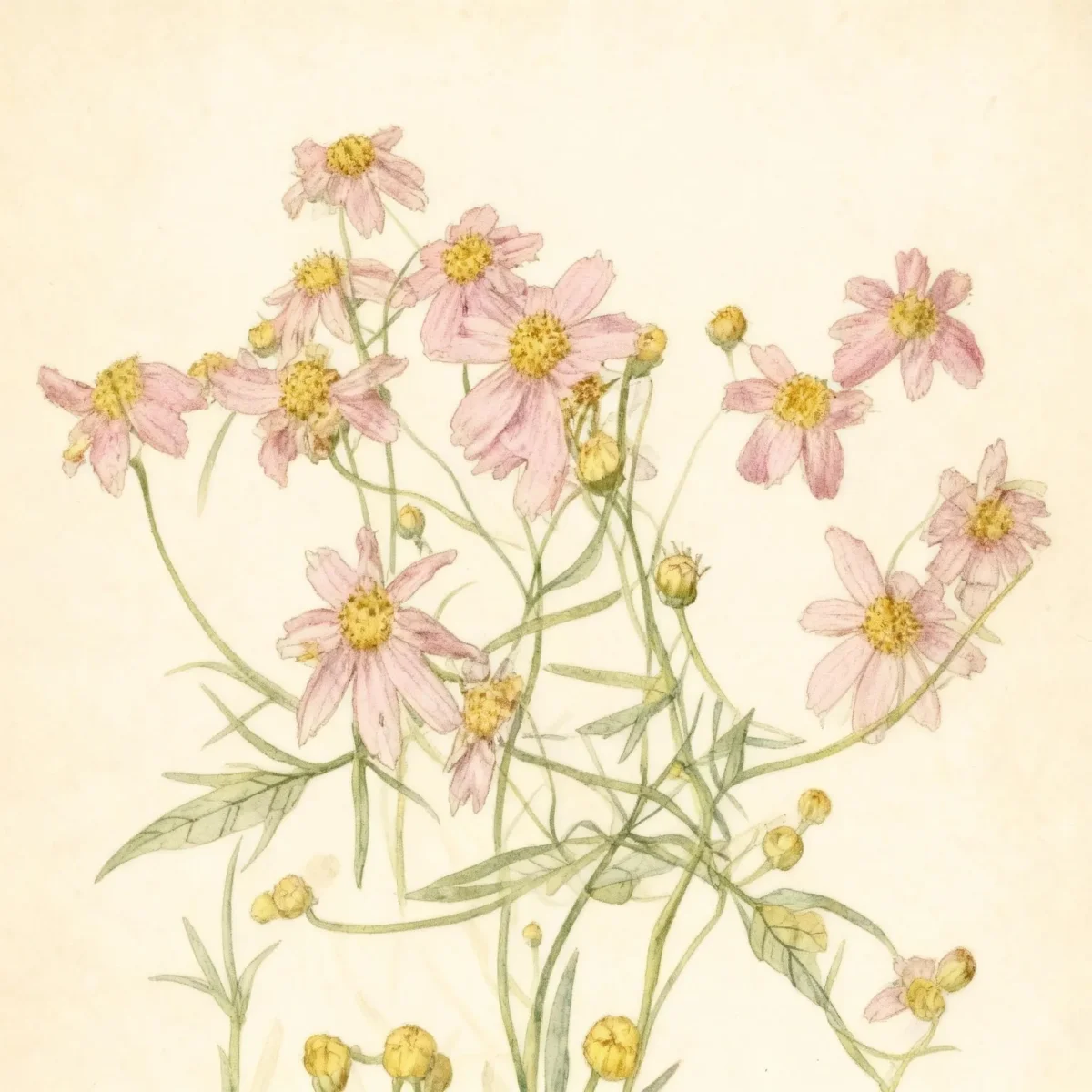 Tickseed (Coreopsis rosea 'American Dream')