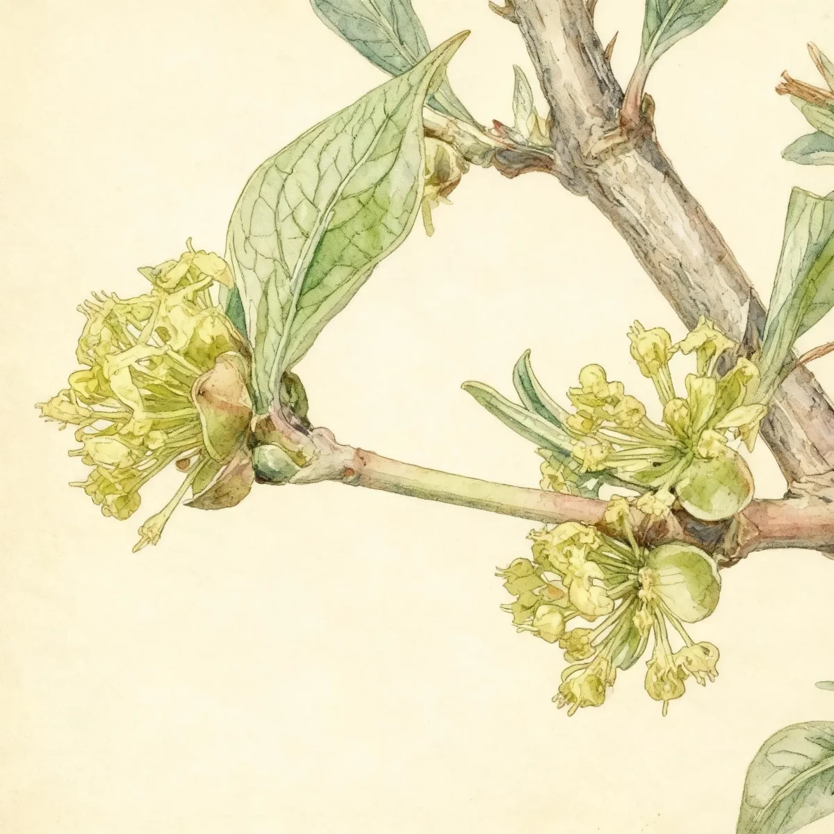 Cornelian cherry dogwood (Cornus mas 'Golden Glory')