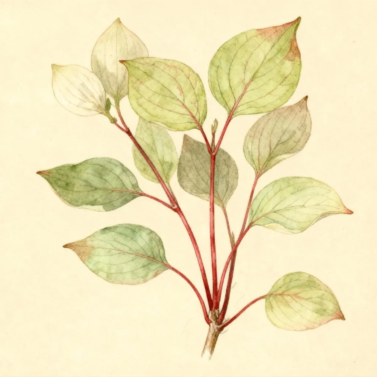 Red twig dogwood (Cornus sericea 'Allemans')