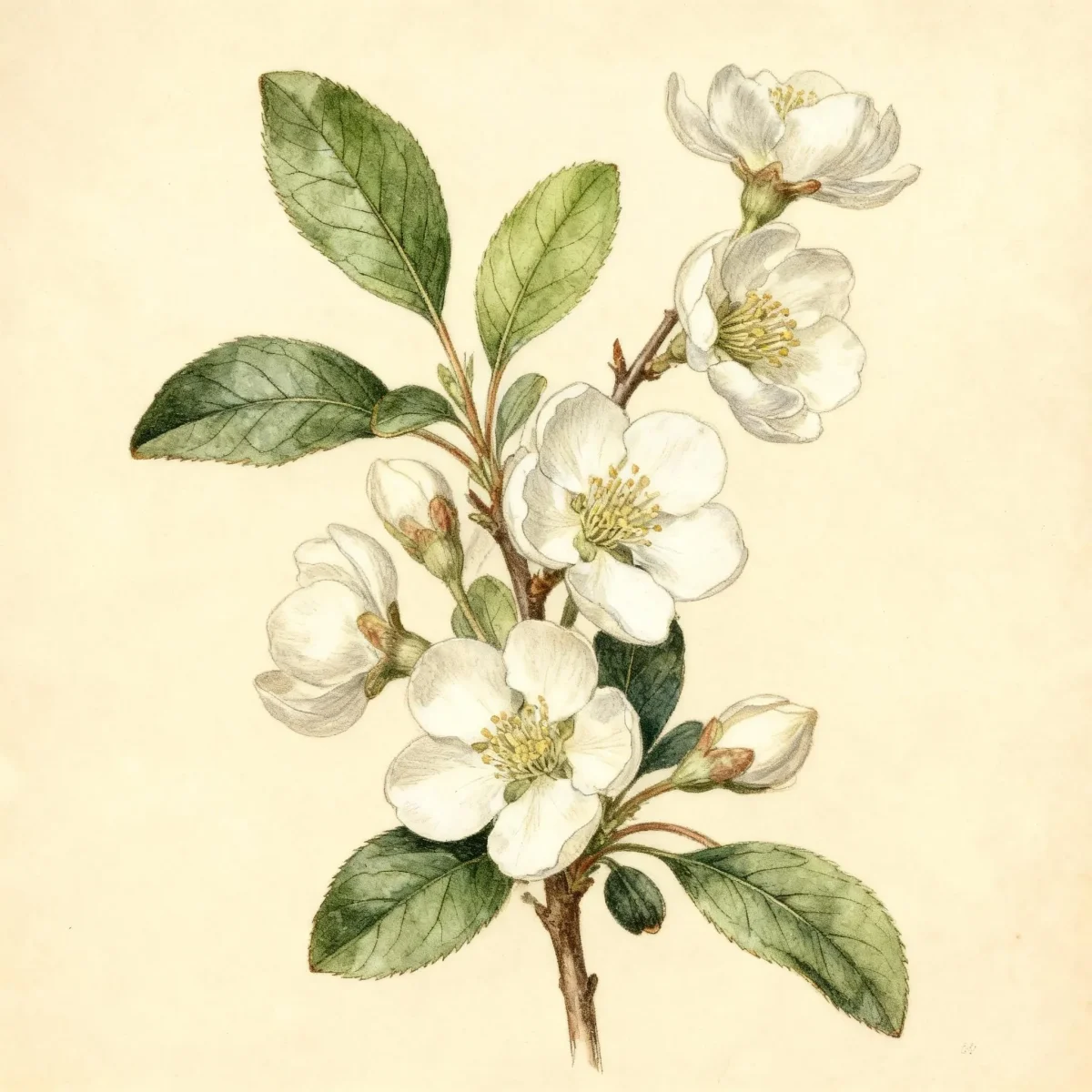 Flowering quince (Chaenomeles × superba 'Jet Trail')