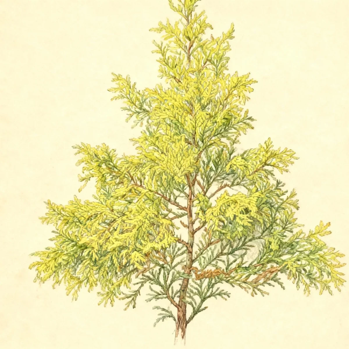 Japanese falsecypress (Chamaecyparis pisifera 'Aurea')