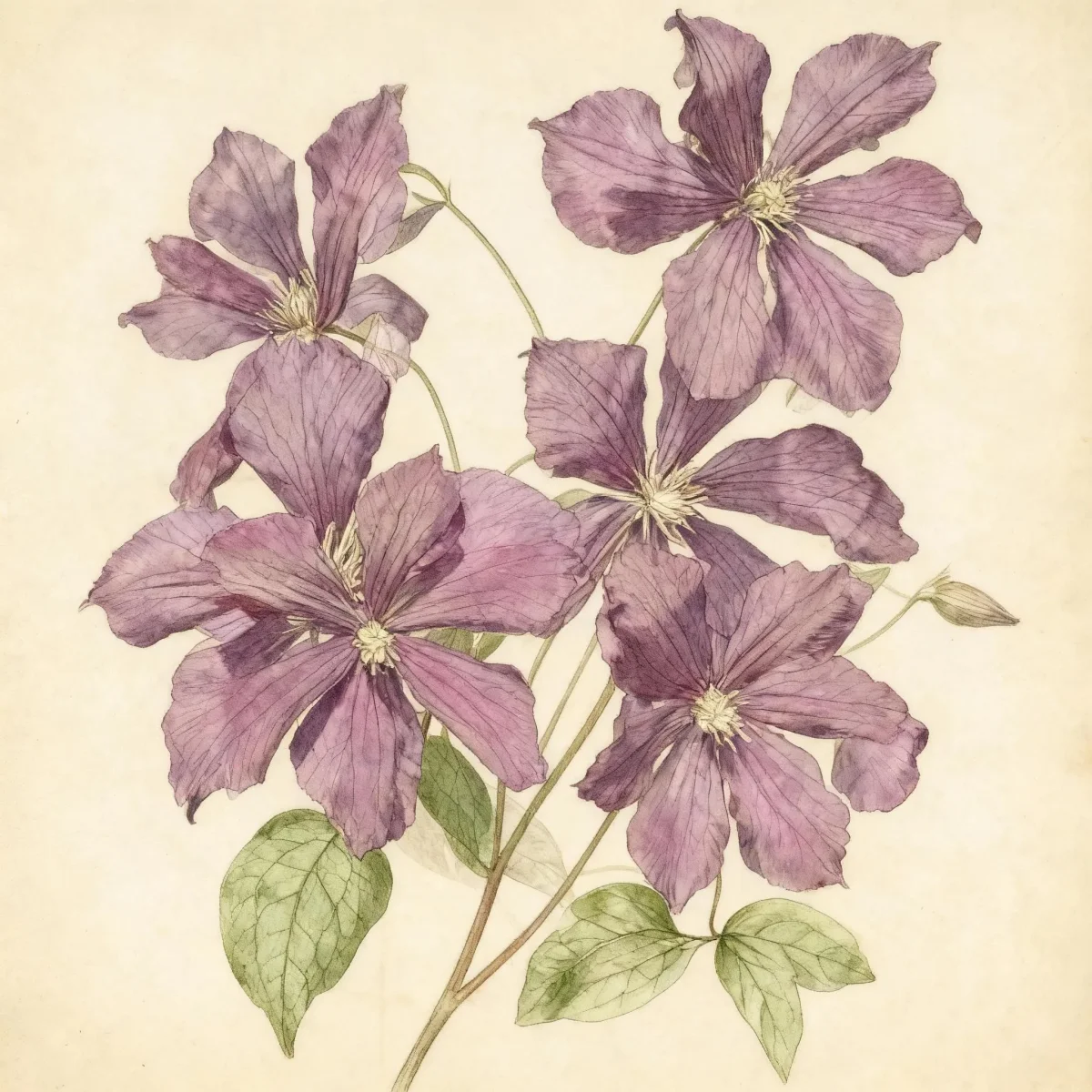 Clematis (Clematis 'Etoile Violette')