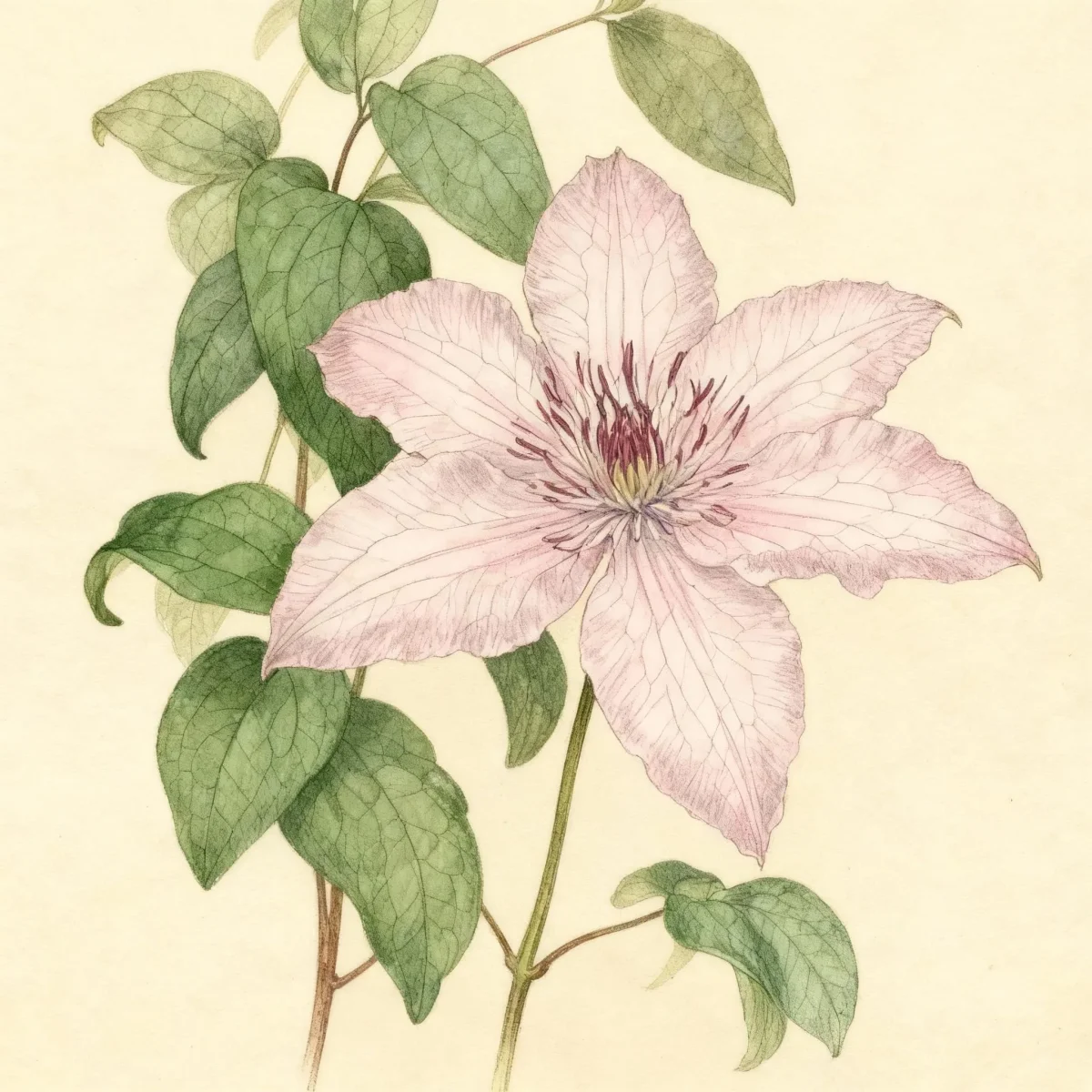 Clematis (Clematis 'Hagley Hybrid')
