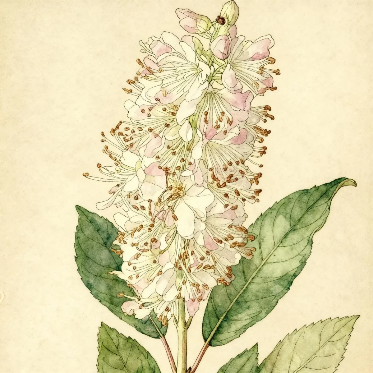 Sweet pepperbush (Clethra alnifolia 'Pink Spire')