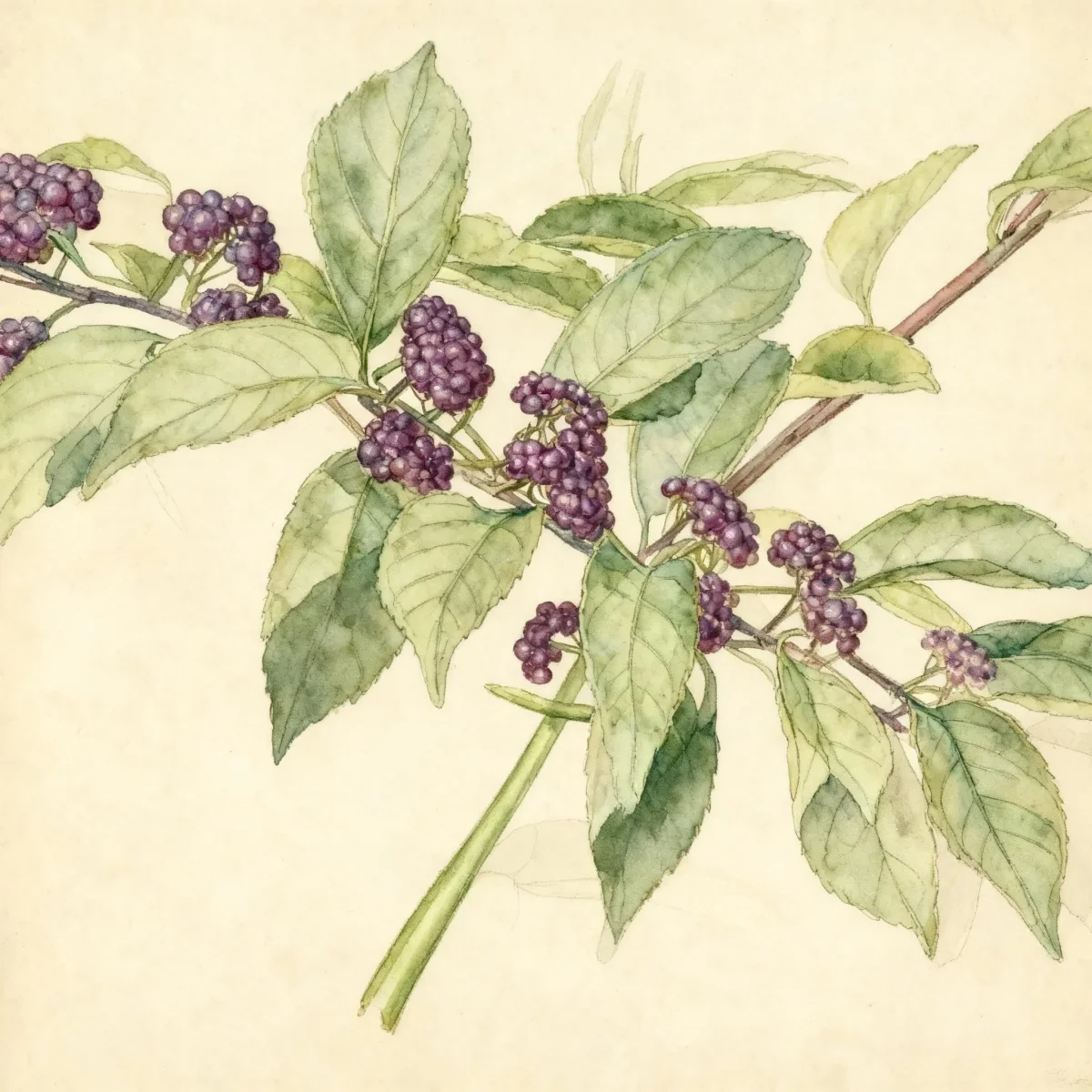 Beautyberry (Callicarpa dichotoma 'Issai')