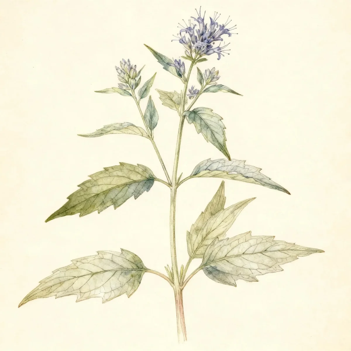 Bluebeard (Caryopteris × clandonensis 'Blue Mist')
