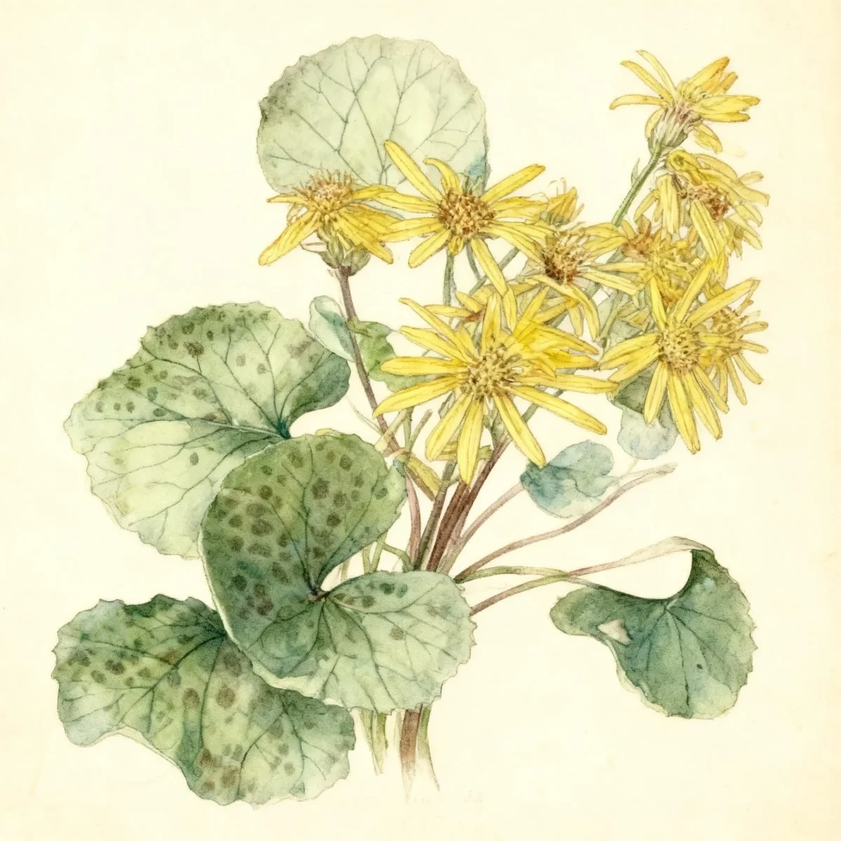 Leopard plant (Ligularia dentata 'Othello')