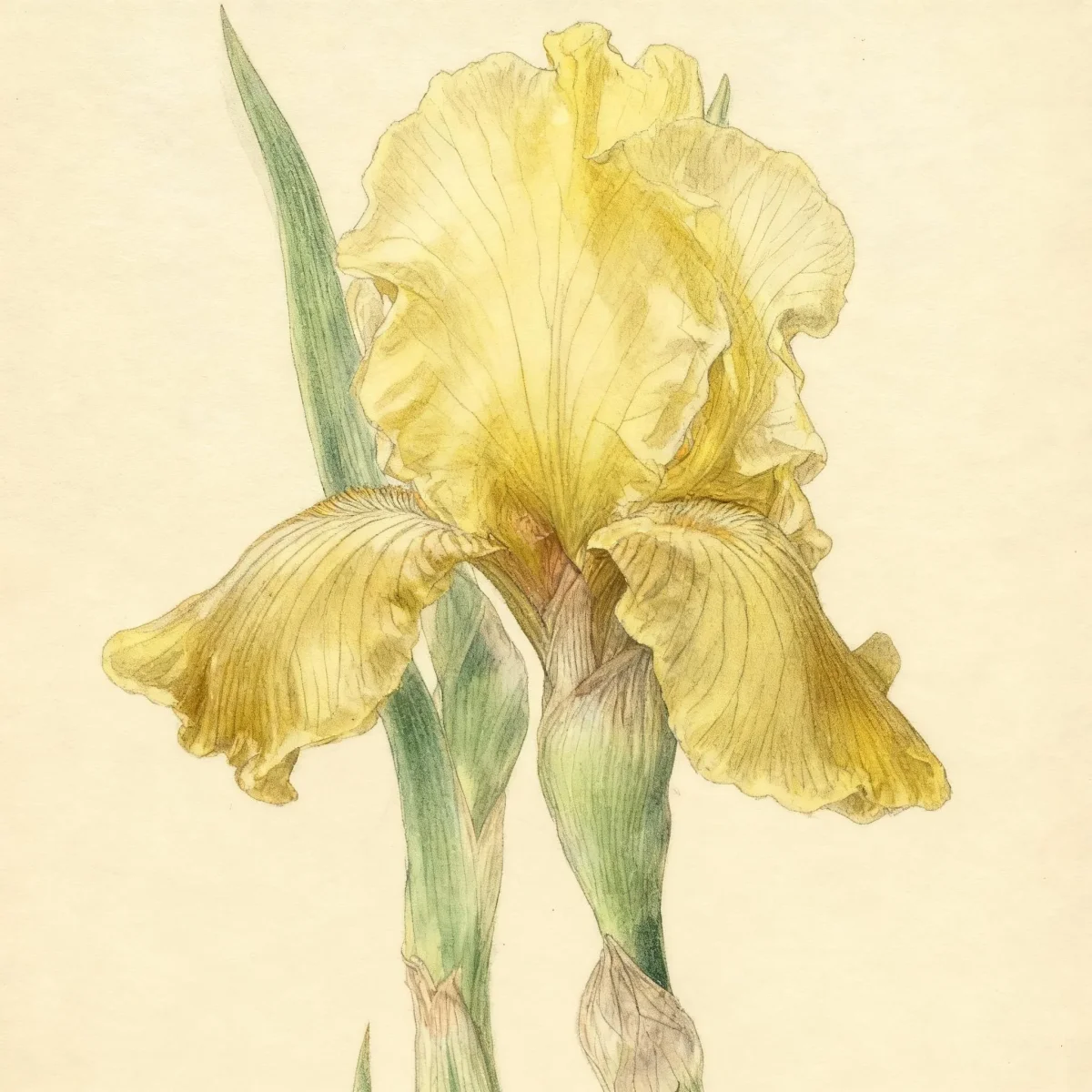 Tall bearded reblooming iris (Iris 'October')