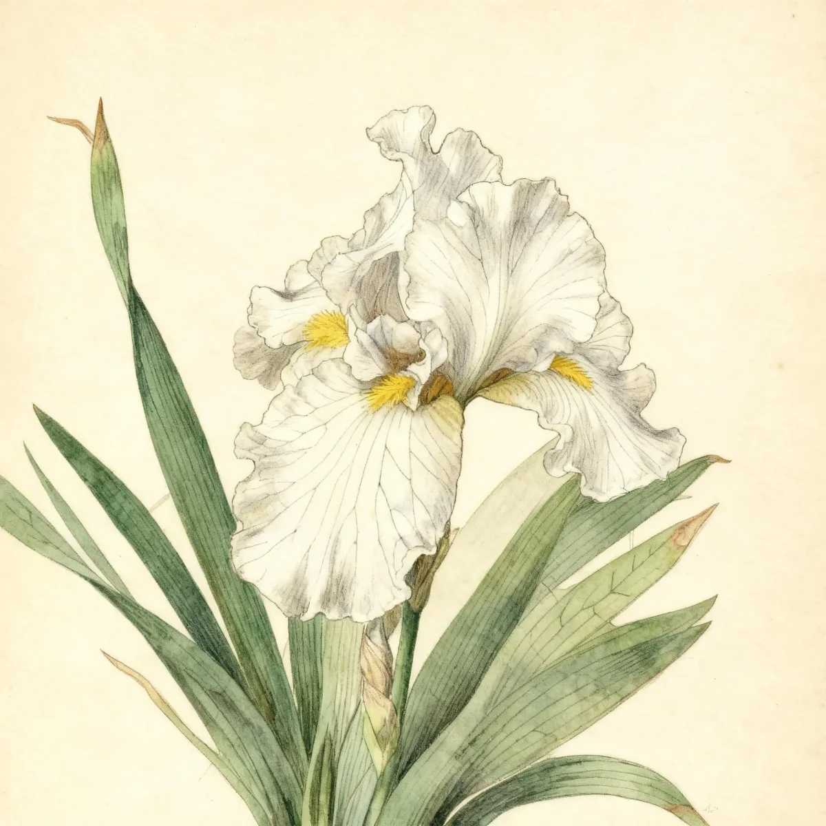 Tall bearded reblooming iris (Iris 'St. Petersburg')