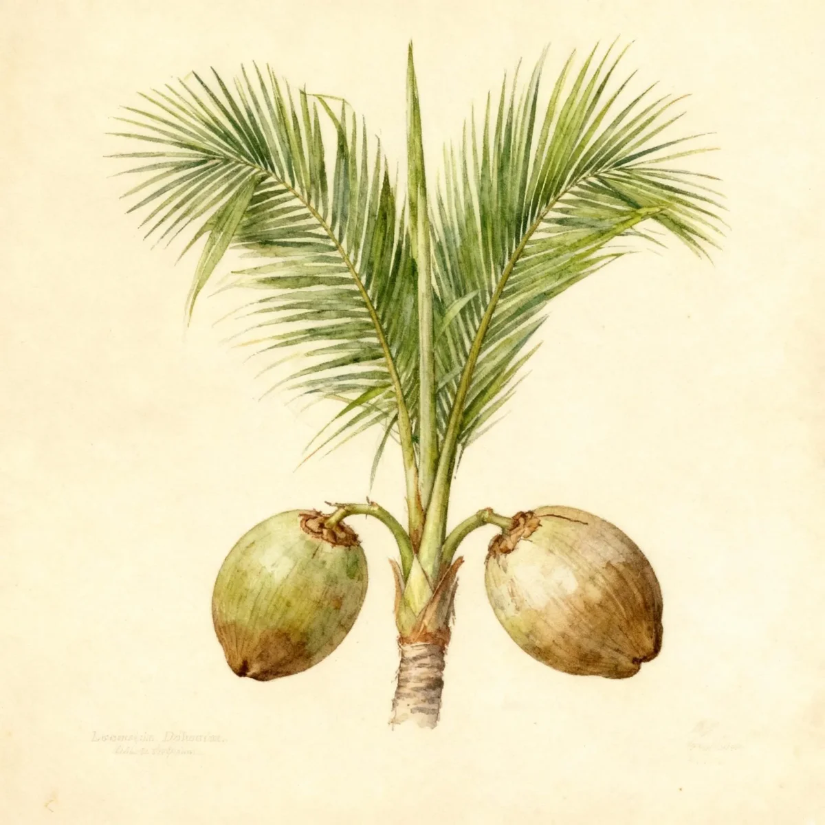 Double coconut palm