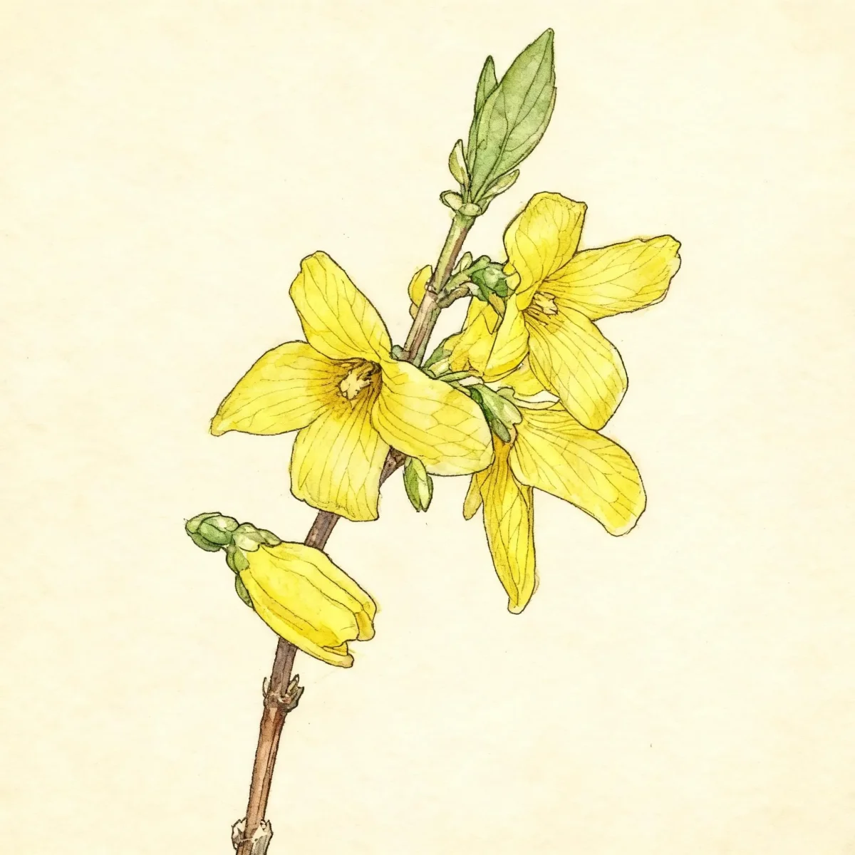 Border forsythia (Forsythia × intermedia 'Beatrix Farrand')