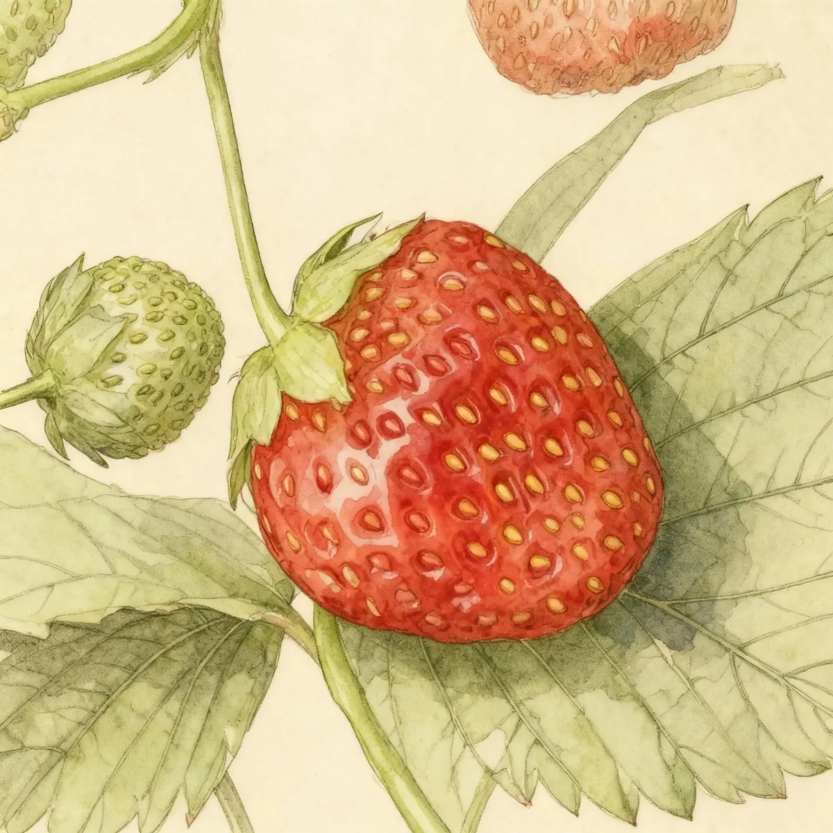 Everbearing strawberry (Fragaria 'Ozark Beauty')