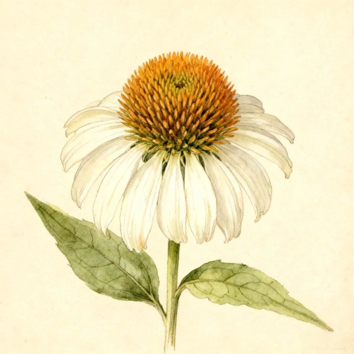 Purple coneflower (Echinacea purpurea 'White Swan')