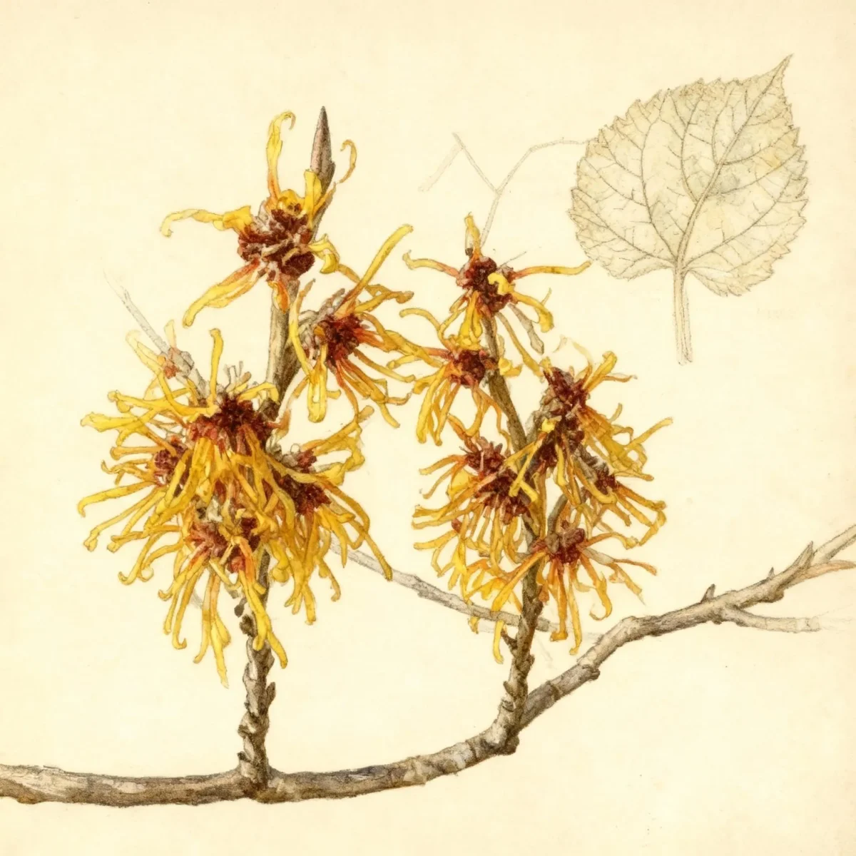 Witch hazel (Hamamelis × intermedia 'Orange Beauty')