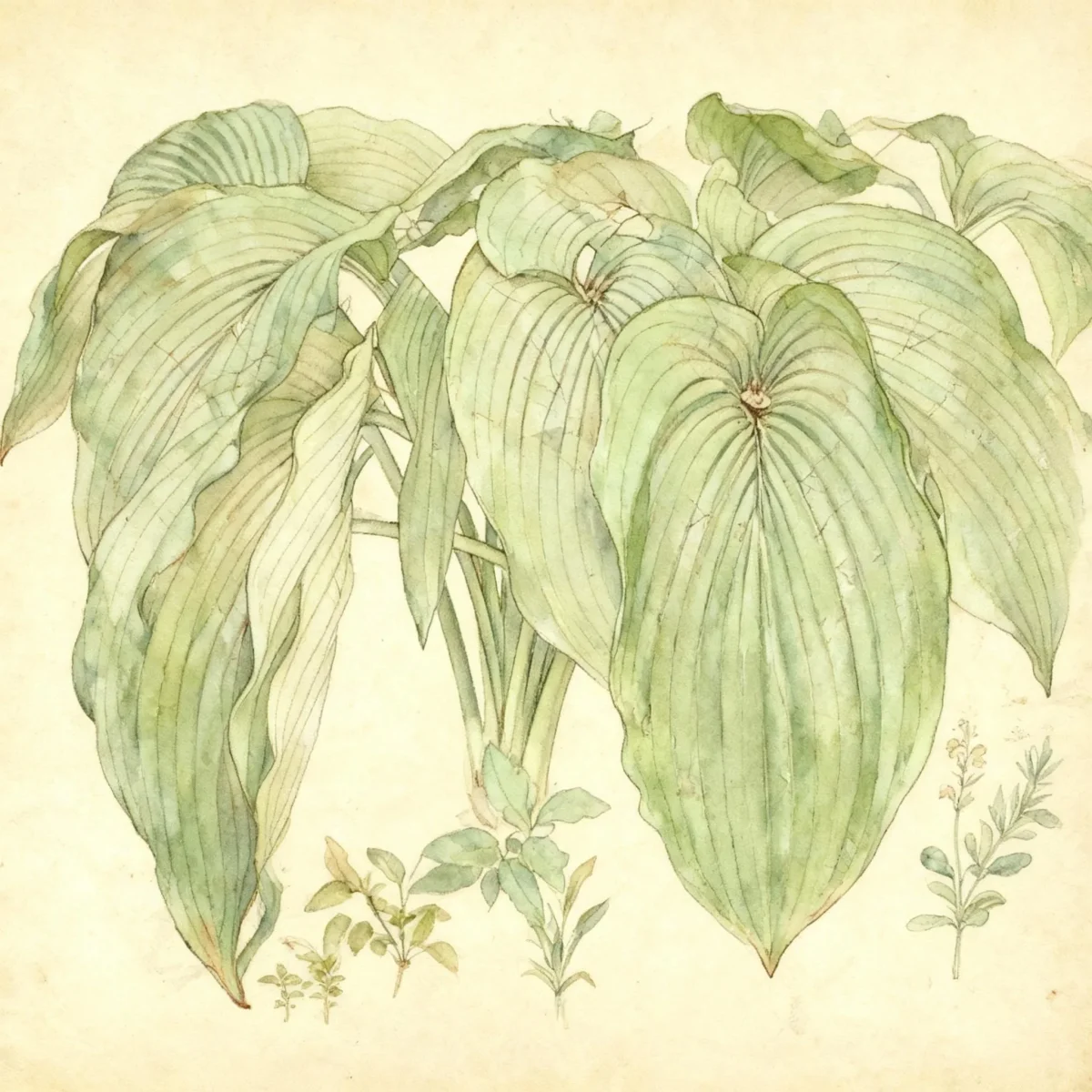 Hosta (Hosta 'Jade Cascade')