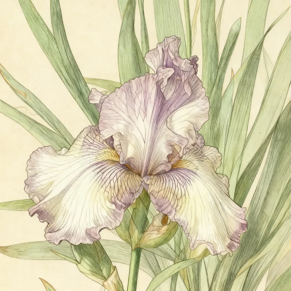Tall bearded reblooming iris