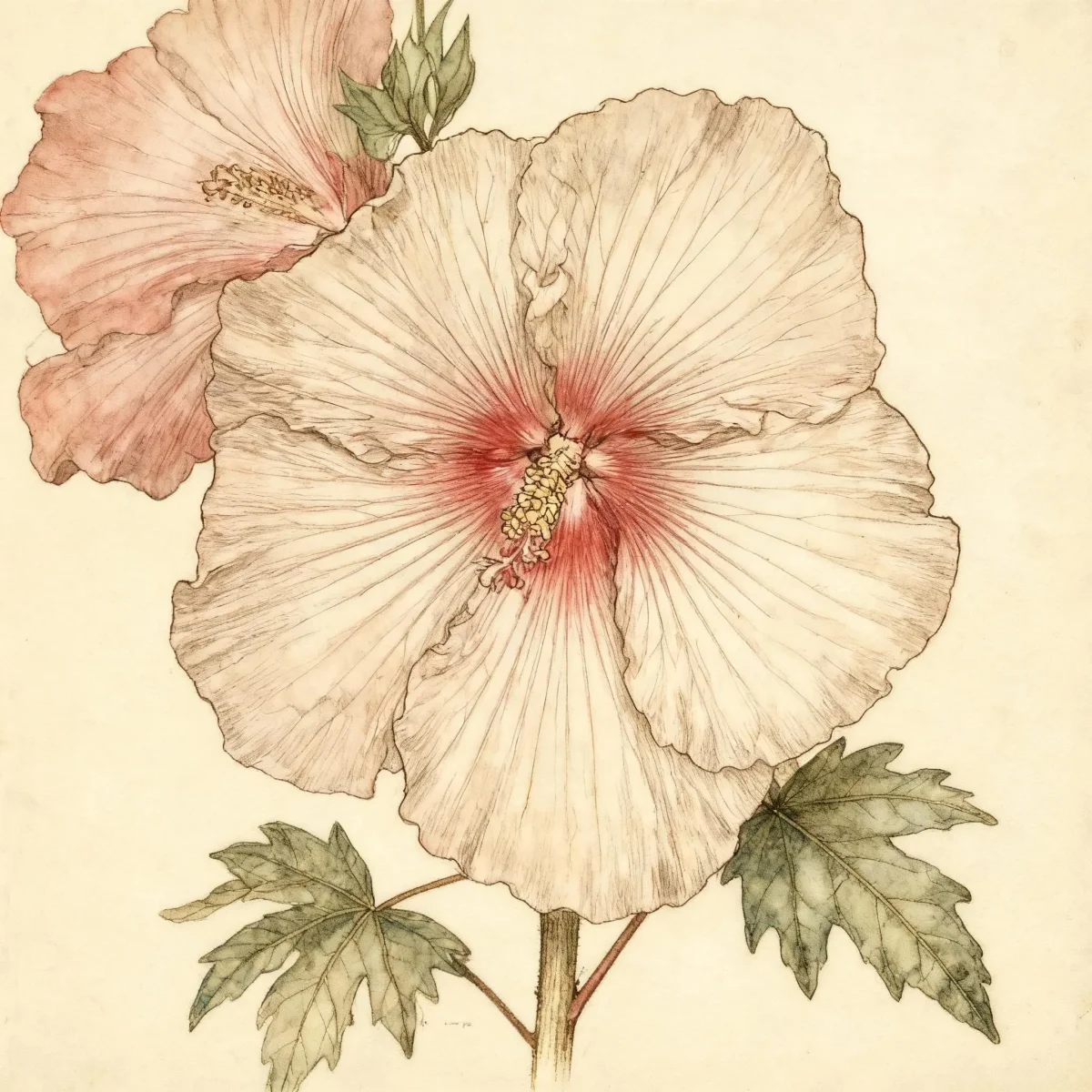 Hardy hibiscus (Hibiscus 'Lord Baltimore')