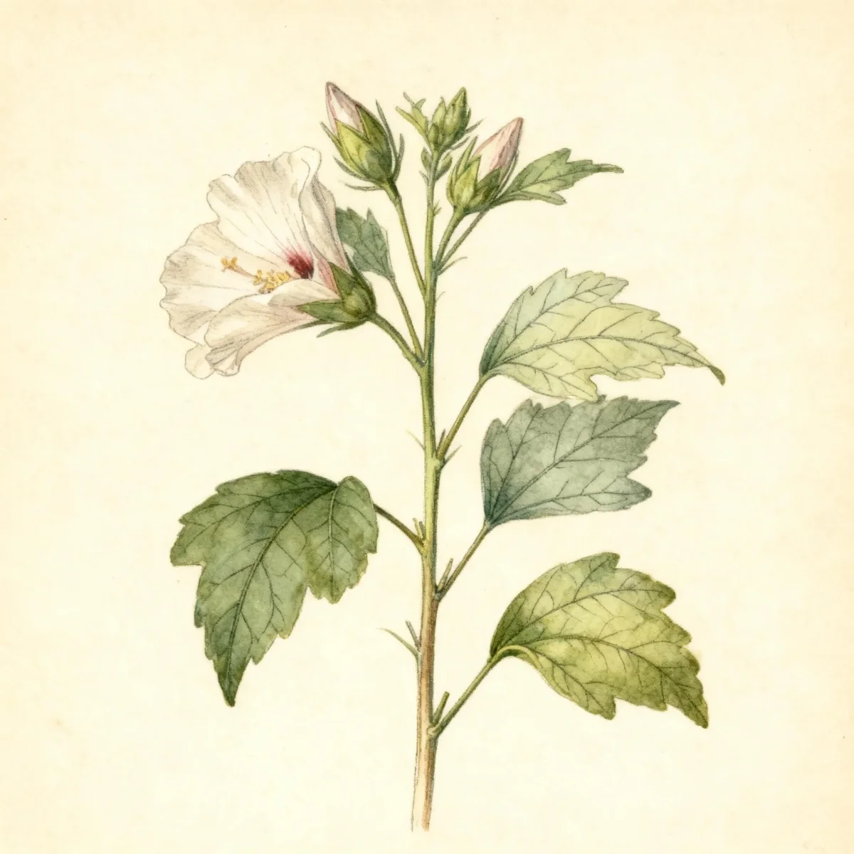 Rose of Sharon (Hibiscus syriacus 'Helene')