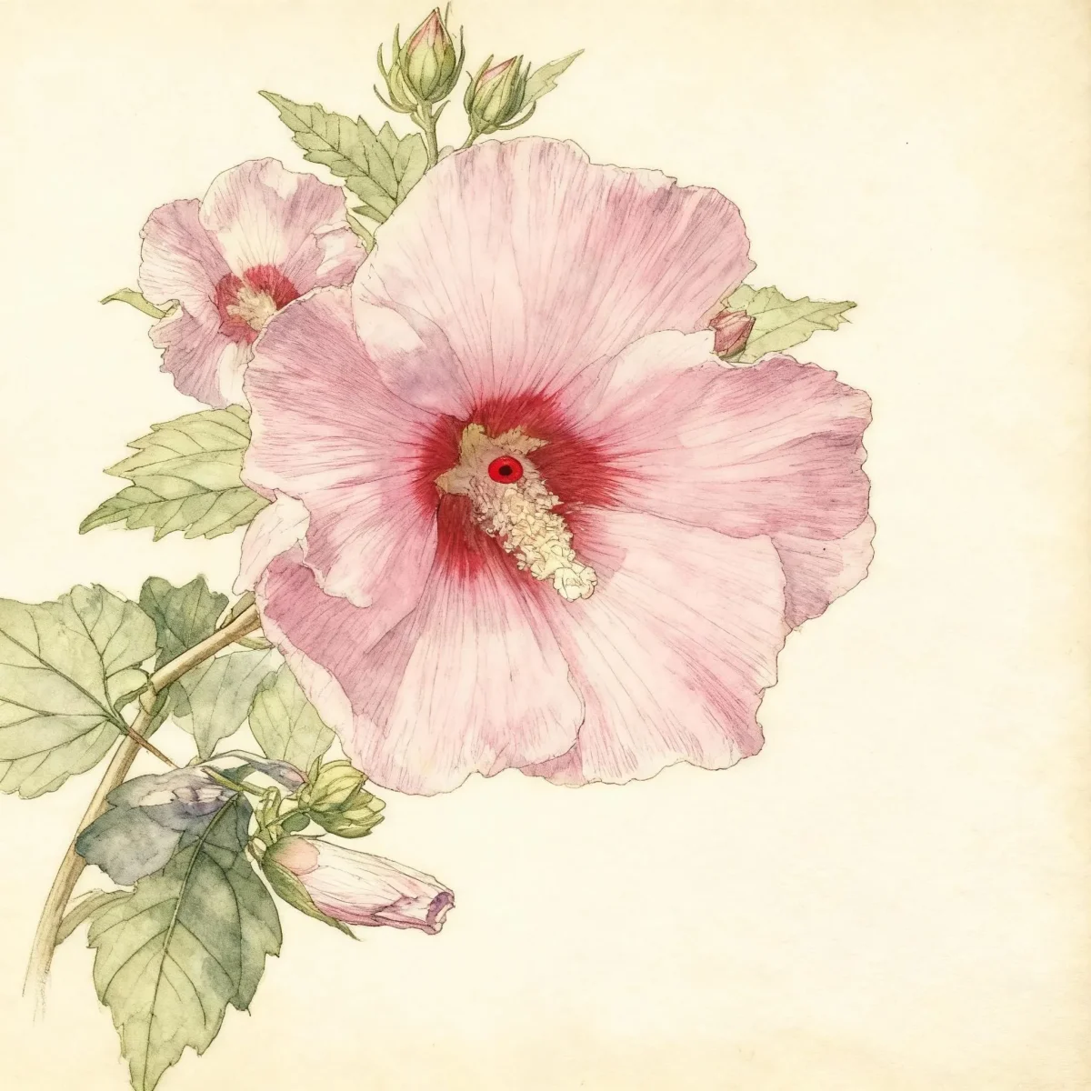 Rose of Sharon (Hibiscus syriacus 'Minerva')