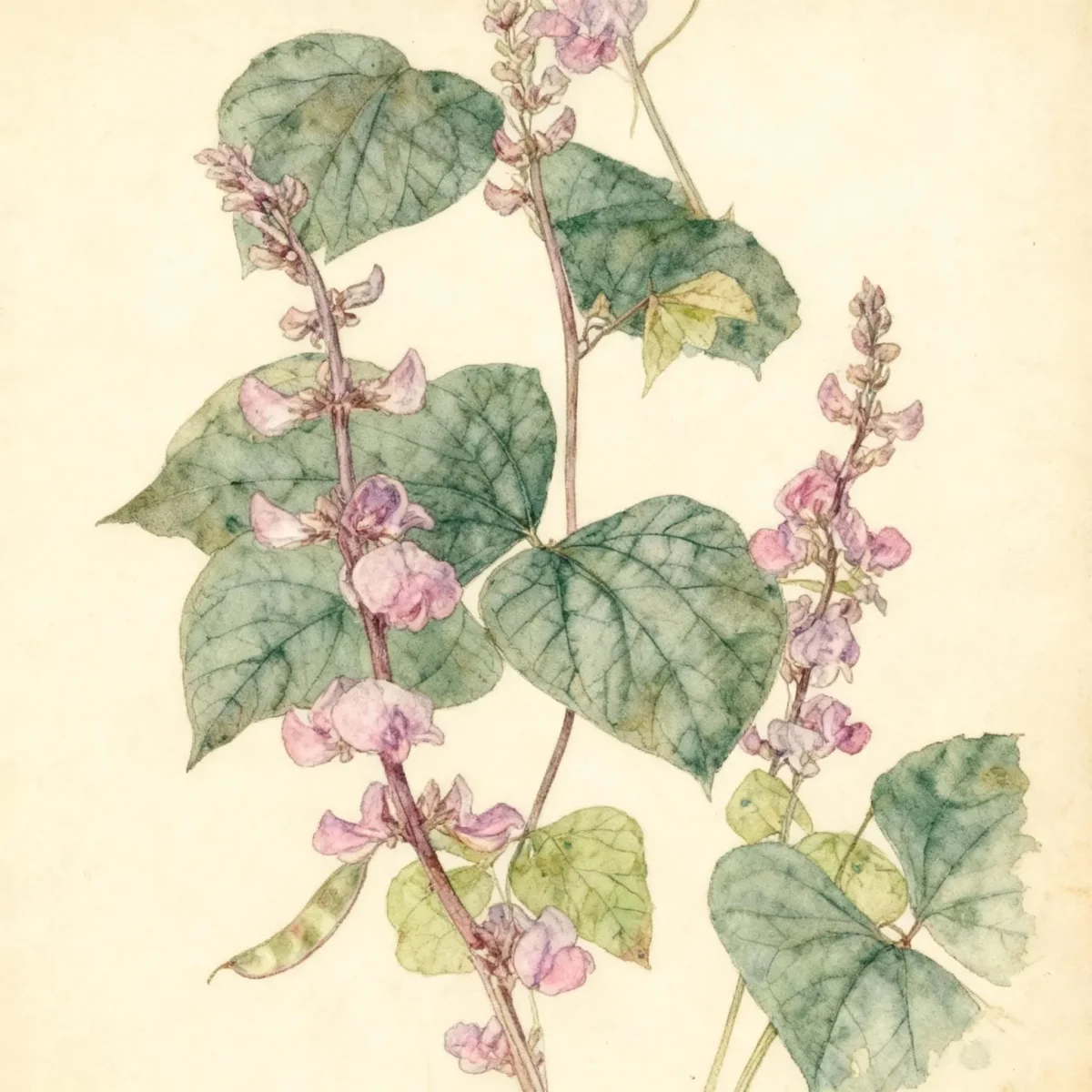 Hyacinth bean (Lablab purpureus)
