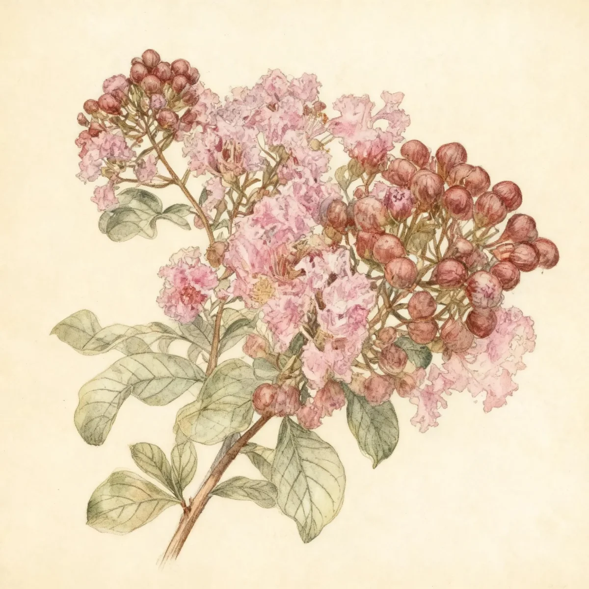 Crape myrtle (Lagerstroemia 'Chickasaw')