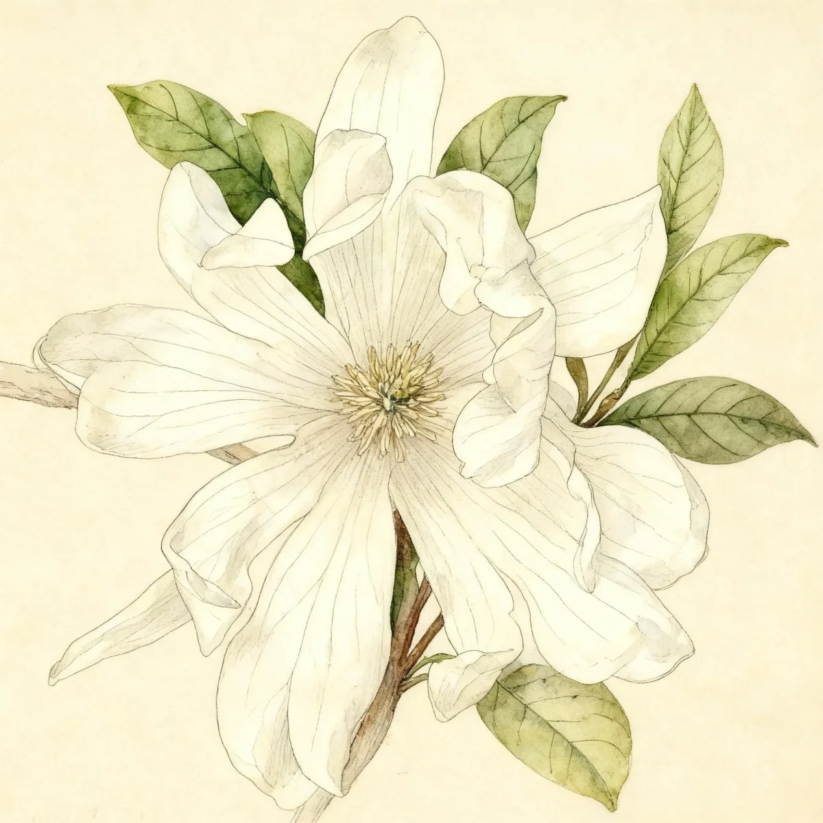 Star magnolia (Magnolia stellata 'Waterlily')