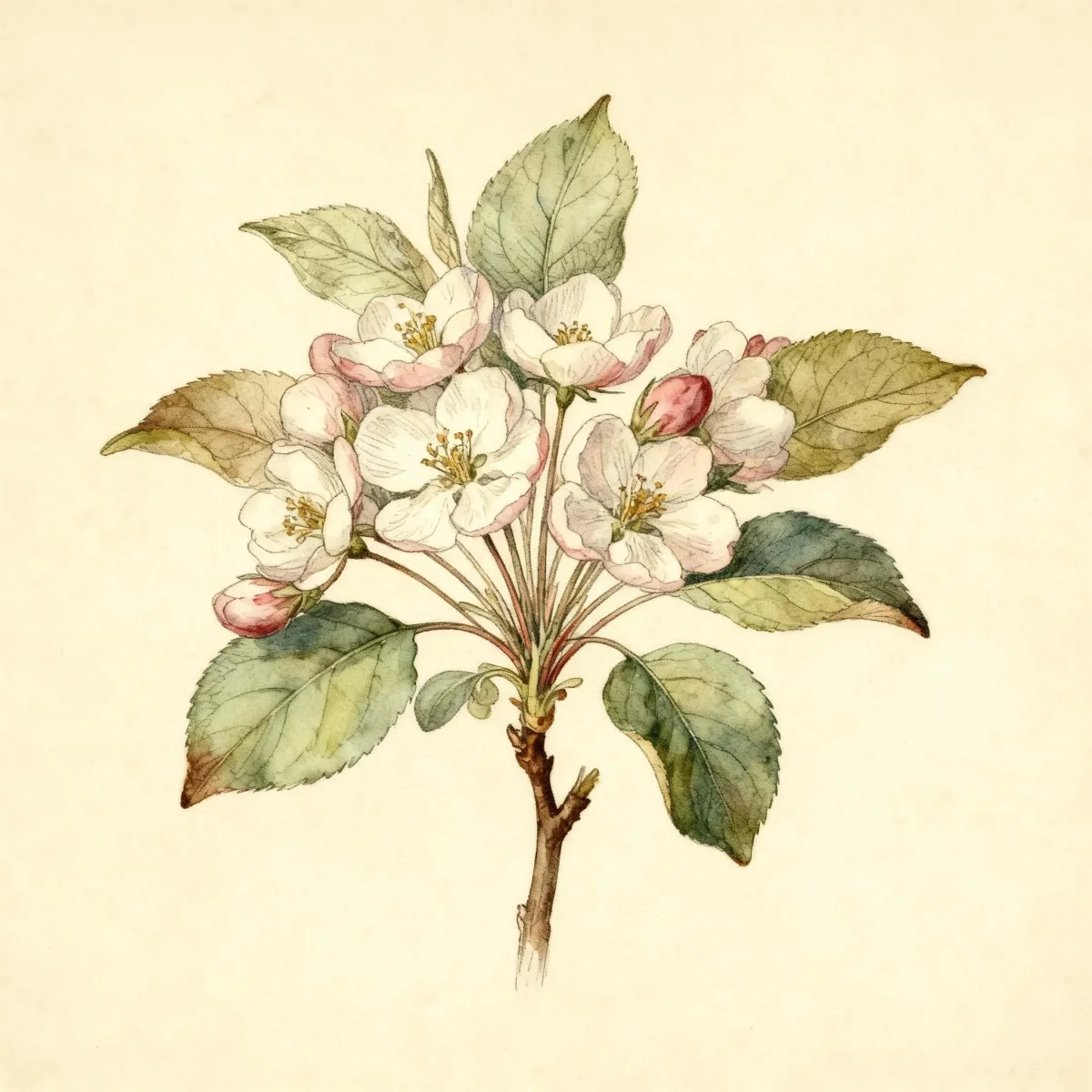 Flowering crabapple (Malus 'Adams')