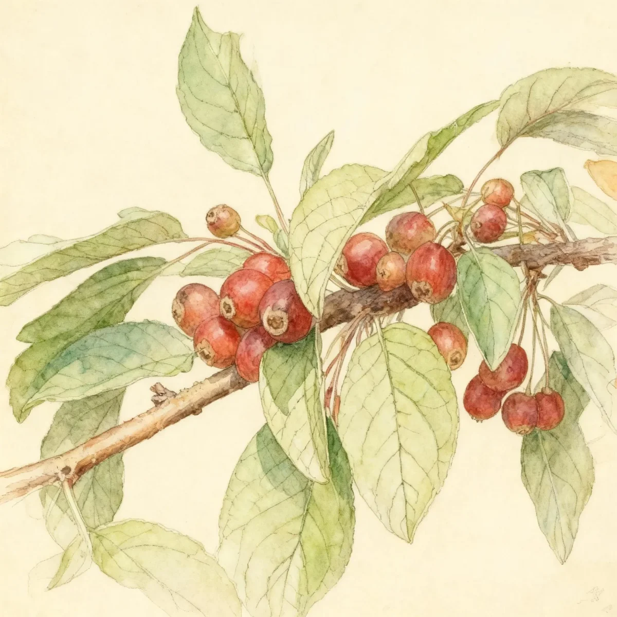 Redbud crabapple (Malus × zumi var. calocarpa)