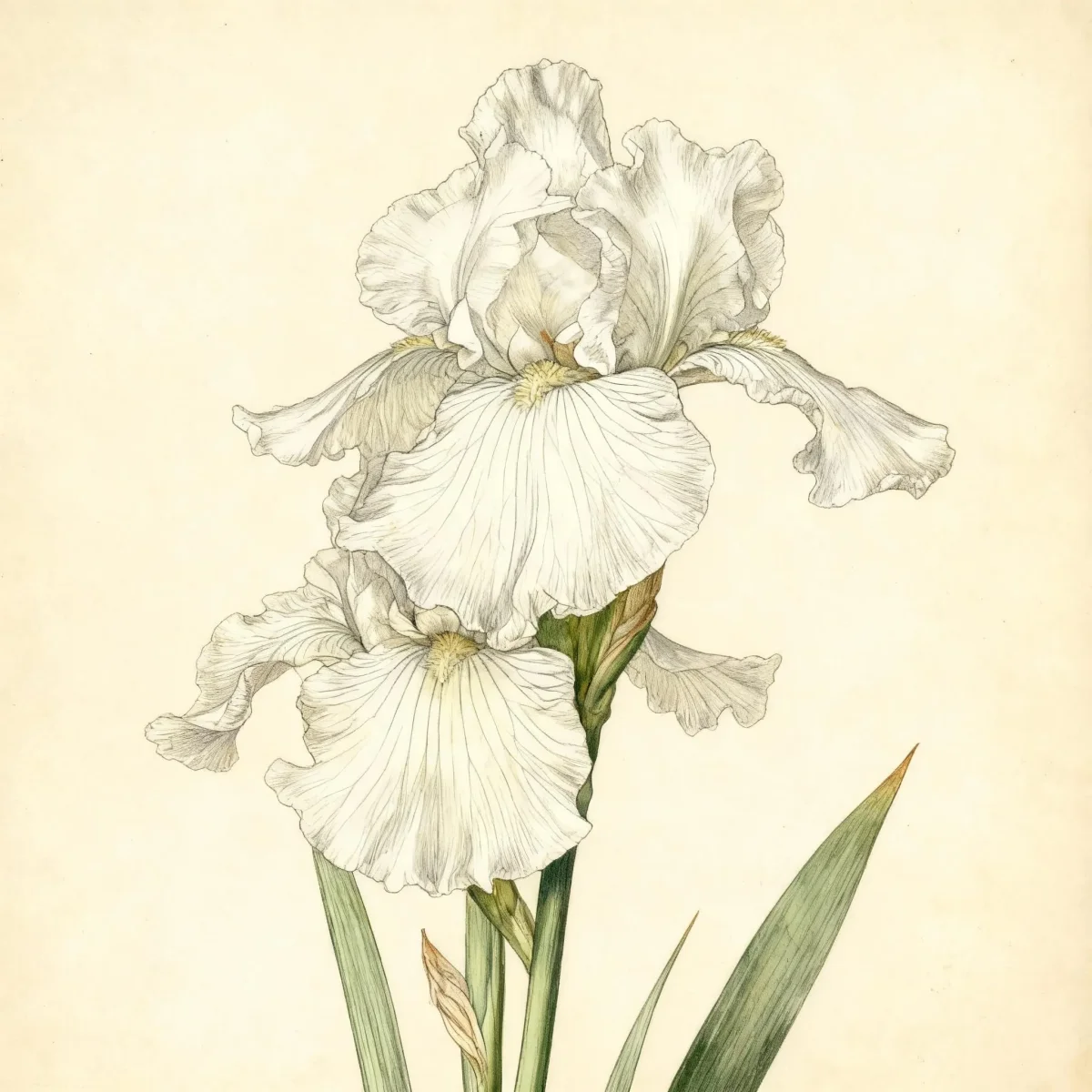 Tall bearded reblooming iris
