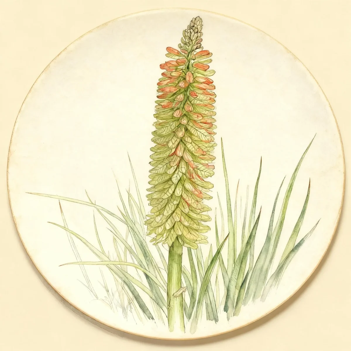 Red-hot poker (Kniphofia 'Cobra')