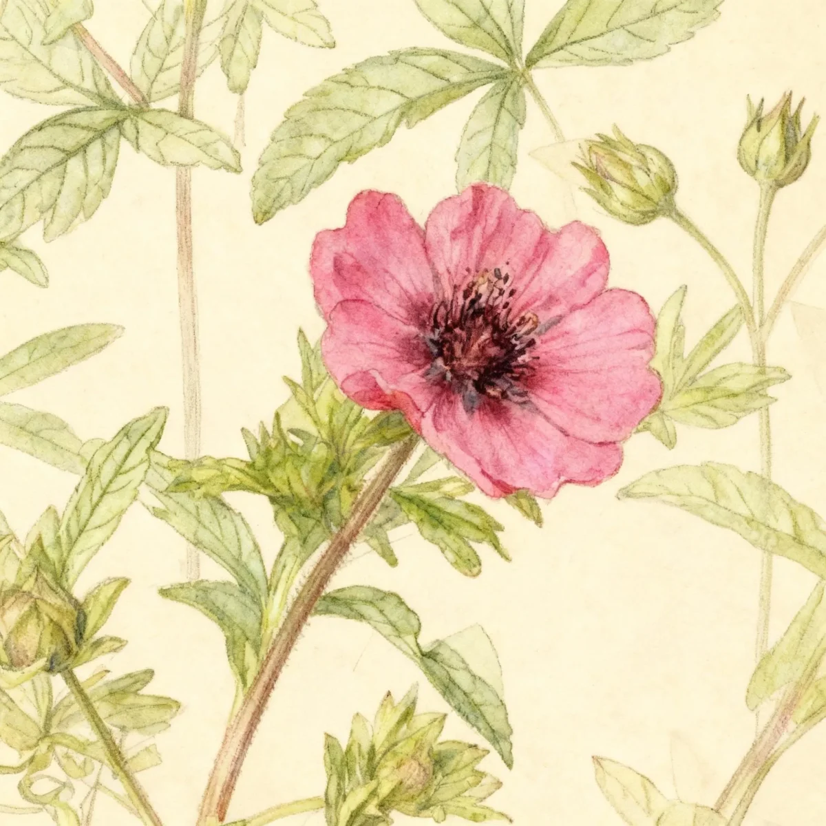 Cinquefoil (Potentilla nepalensis 'Ron McBeath')