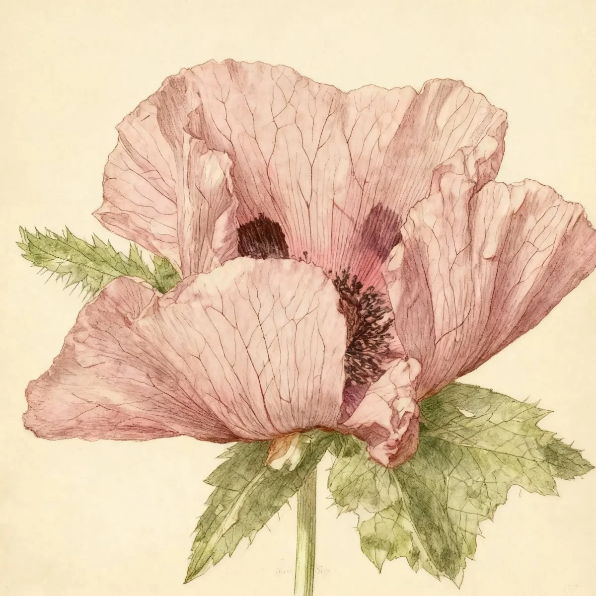 Oriental poppy (Papaver orientale 'Patty's Plum')