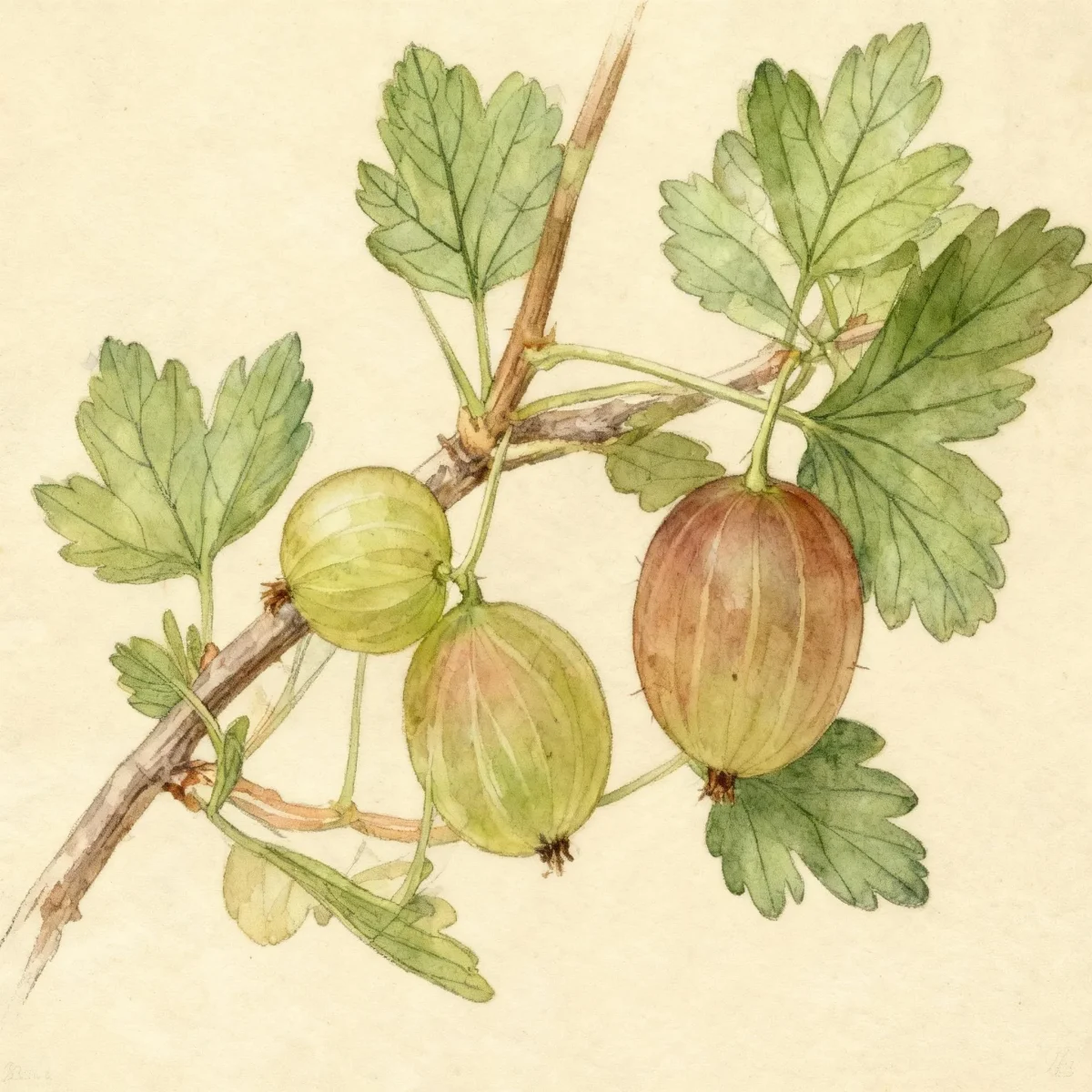 Gooseberry (Ribes 'Poorman')
