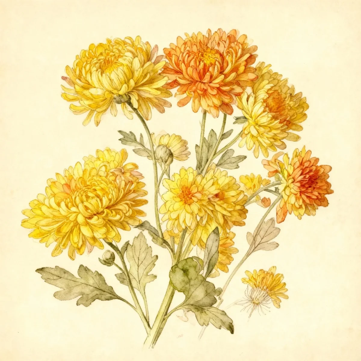 Chrysanthemum (Chrysanthemum 'Roadrunner Bronze')