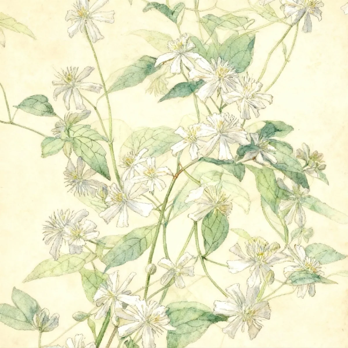 Clematis (Clematis 'Paul Farges' SUMMER SNOW)