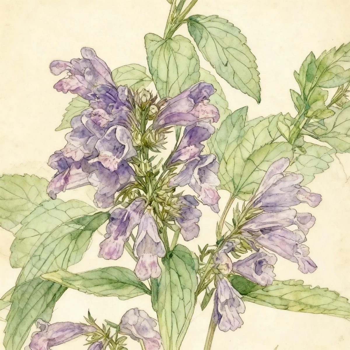 Short-stalked catmint (Nepeta subsessilis var. sensibilis)