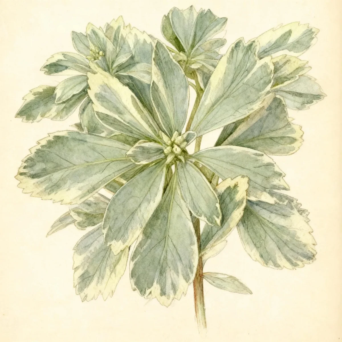 Japanese spurge (Pachysandra terminalis 'Variegata')