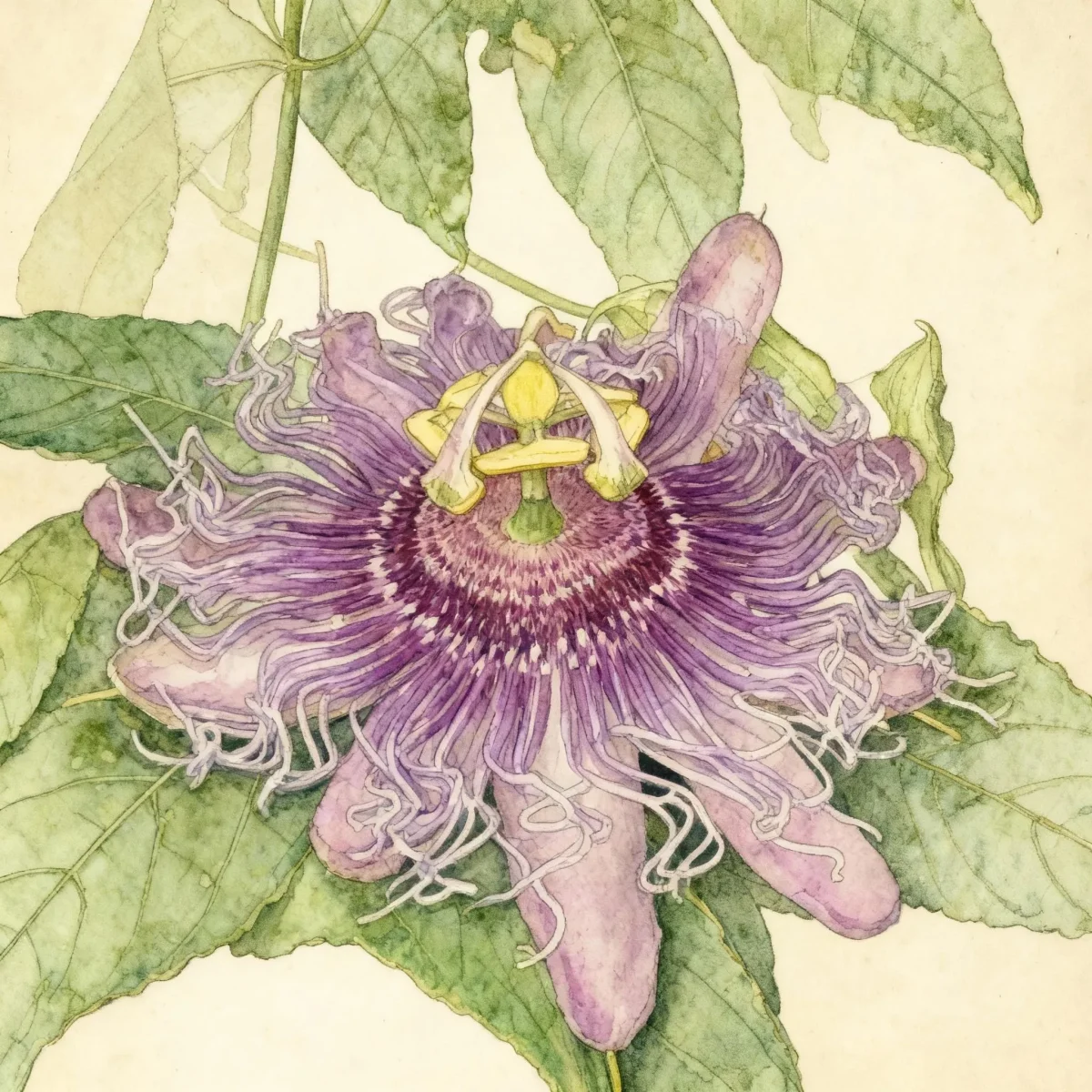 Passion flower (Passiflora 'Incense')