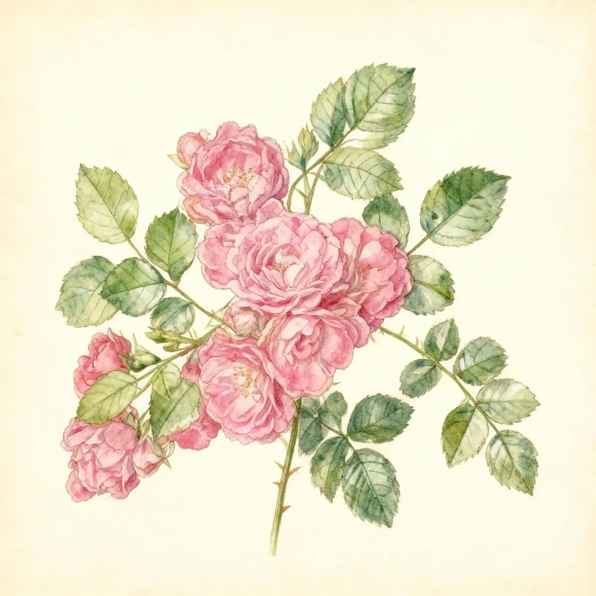 Miniature rose (Rosa 'Jaccasp' HAPPY TRAILS)