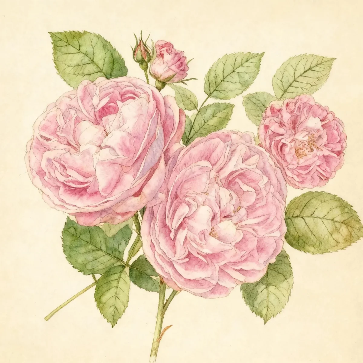 Shrub rose (Rosa 'Ausmary' MARY ROSE)