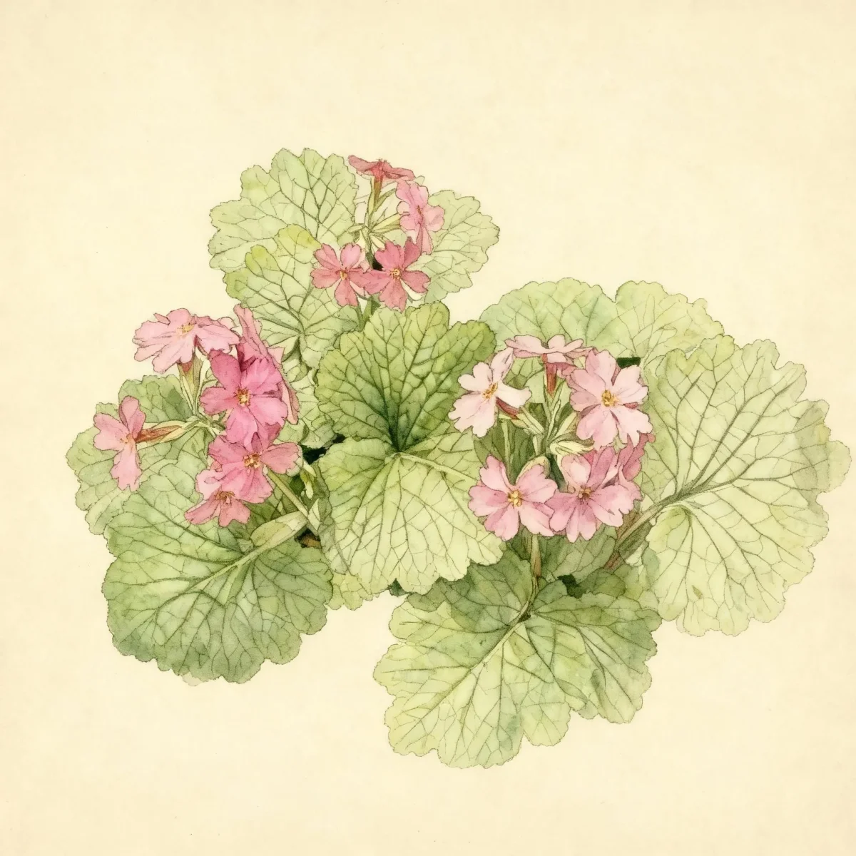 Hardy primrose (Primula kisoana)